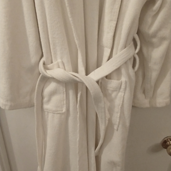 100% Plush Thick Cotton Terry 16 oz Robe and Slippers Set - Picture 7 of 14